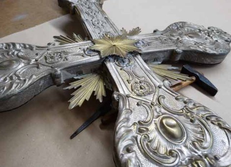 RESTAURO CROCE PROCESSIONALE